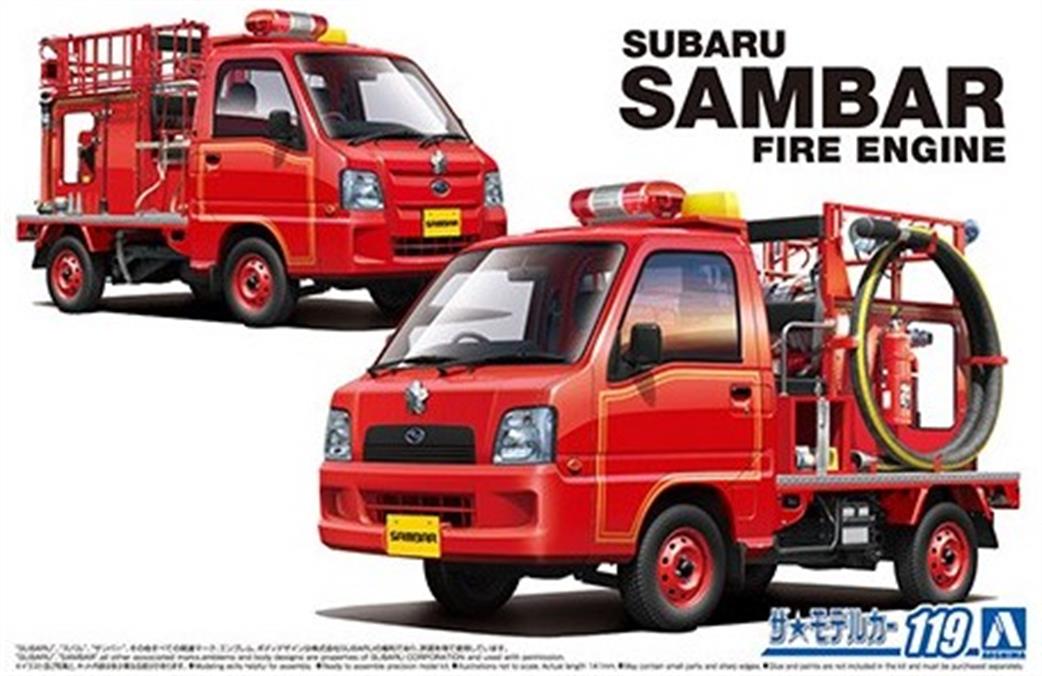 Aoshima 1/24 05794 Subaru Sambar Fire Engine Kit