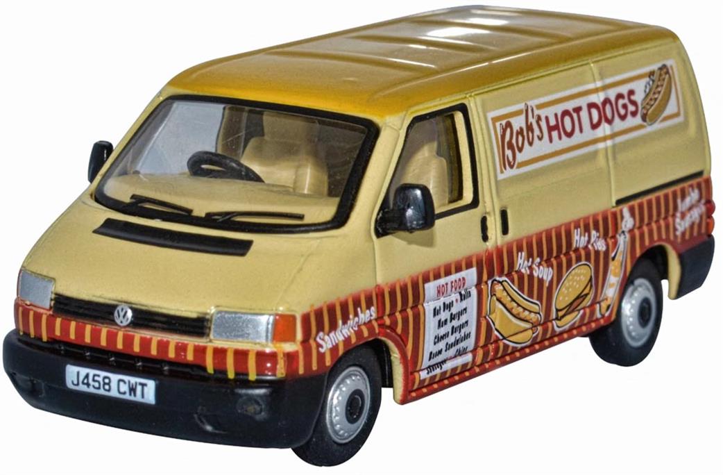 Oxford Diecast 1/76 76T4007 VW T4 Van Bobs Hot Dogs