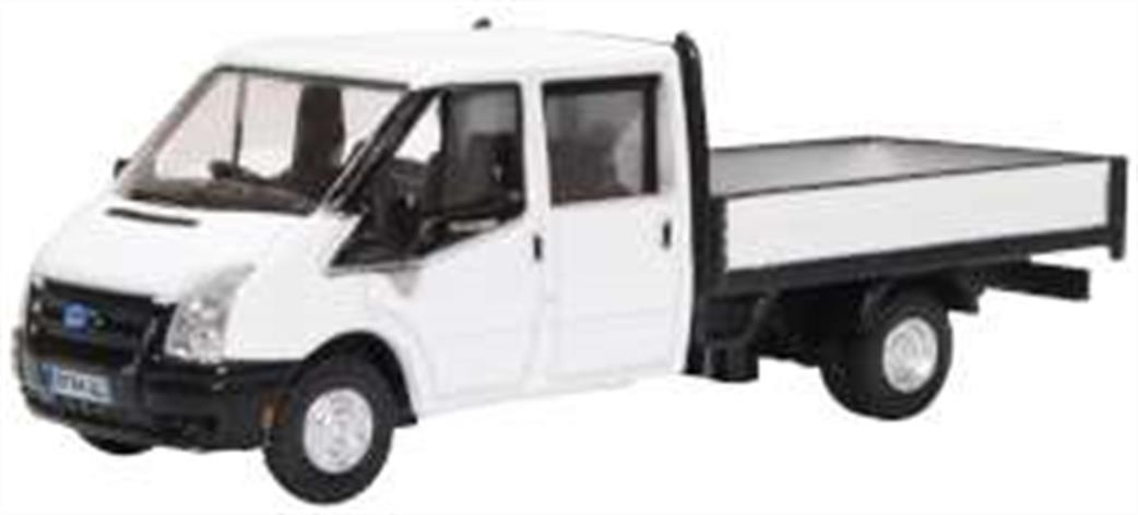 Oxford Diecast 1/76 76TPU005 Ford Transit Dropside White