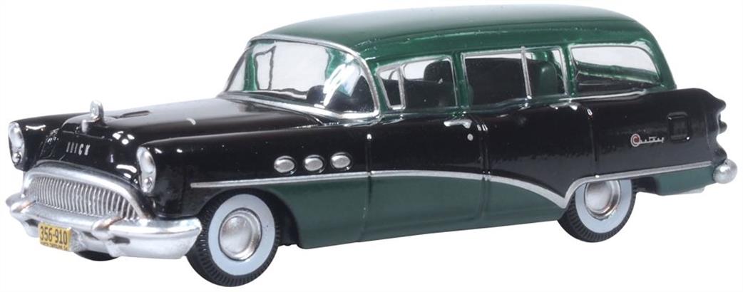 Oxford Diecast 87BCE54002 Buick Century Estate Wagon 1954 Baffin Green/Carlsbad Black 1/87