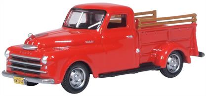 Oxford Diecast 87DP48001 1/87th Dodge B-1B Pick Up Truck 1948 Red
