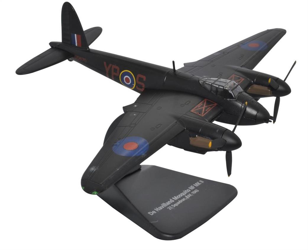 Oxford Diecast AC102 DH Mosquito 23 Sqn RAF 1943 Night Fighter Model 1/72