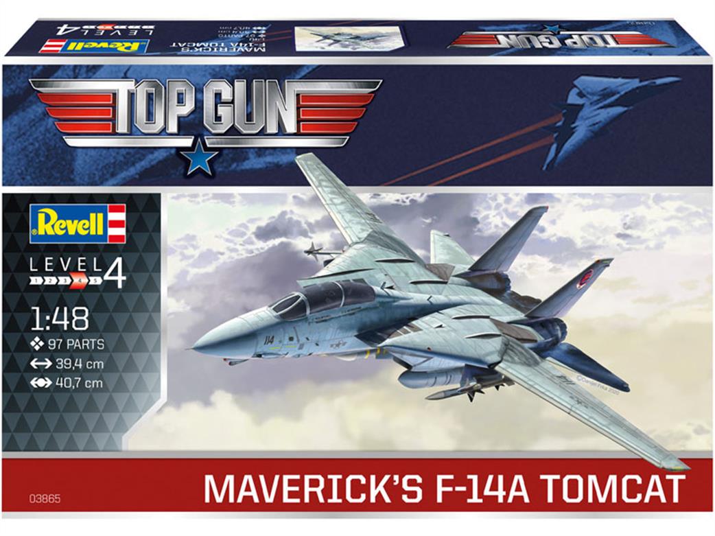 Revell 1/48 03865 Top Gun F-14A Tomcat Aircraft Kit