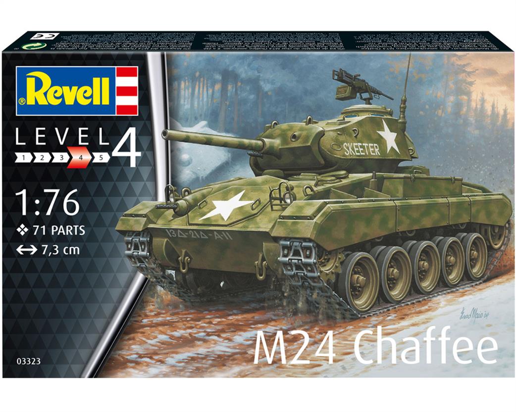 Revell 1/76 03323 M24 Chaffee Tank Kit
