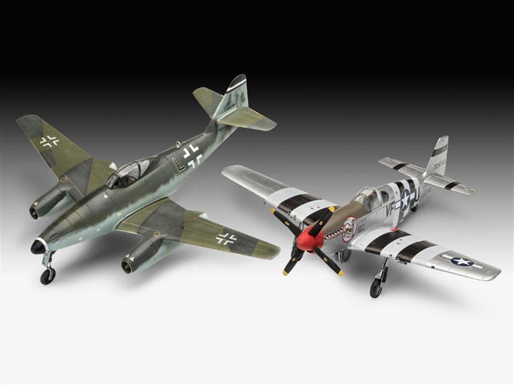 Revell 1/72 03711 Me262 & P-51B Aircraft Kits Combat Set
