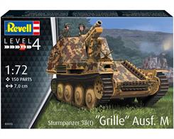 Revell 03315 1/72nd Sturmpanzer 38(t) Grille Ausf. M Tank Kit Inc. Photo EtchNumber of Parts 150  Length 70mm