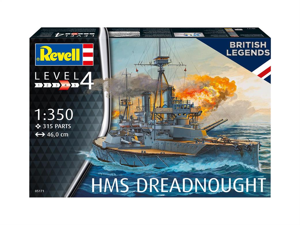 Revell 05171 HMS Dreadnought Ship Kit 1/350