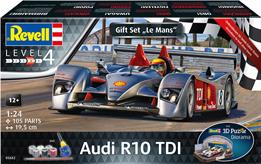 Revell 05682 1/24th Audi R10 TDi Le Mans Car Kit &amp; 3D PuzzleNumber Of Parts 131  Length 195mm