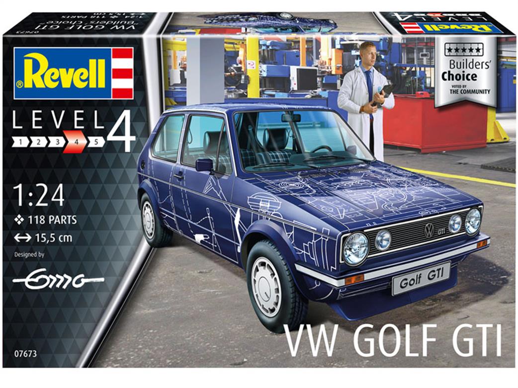Revell 1/24 07673 VW Golf GTi Builders Choice Car Kit