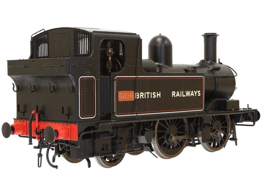 Dapol O Gauge 7S-006-053S BR 5816 ex-GWR 58xx Class 0-4-2T BR Black Lettered BRITISH RAILWAY DCC Sound