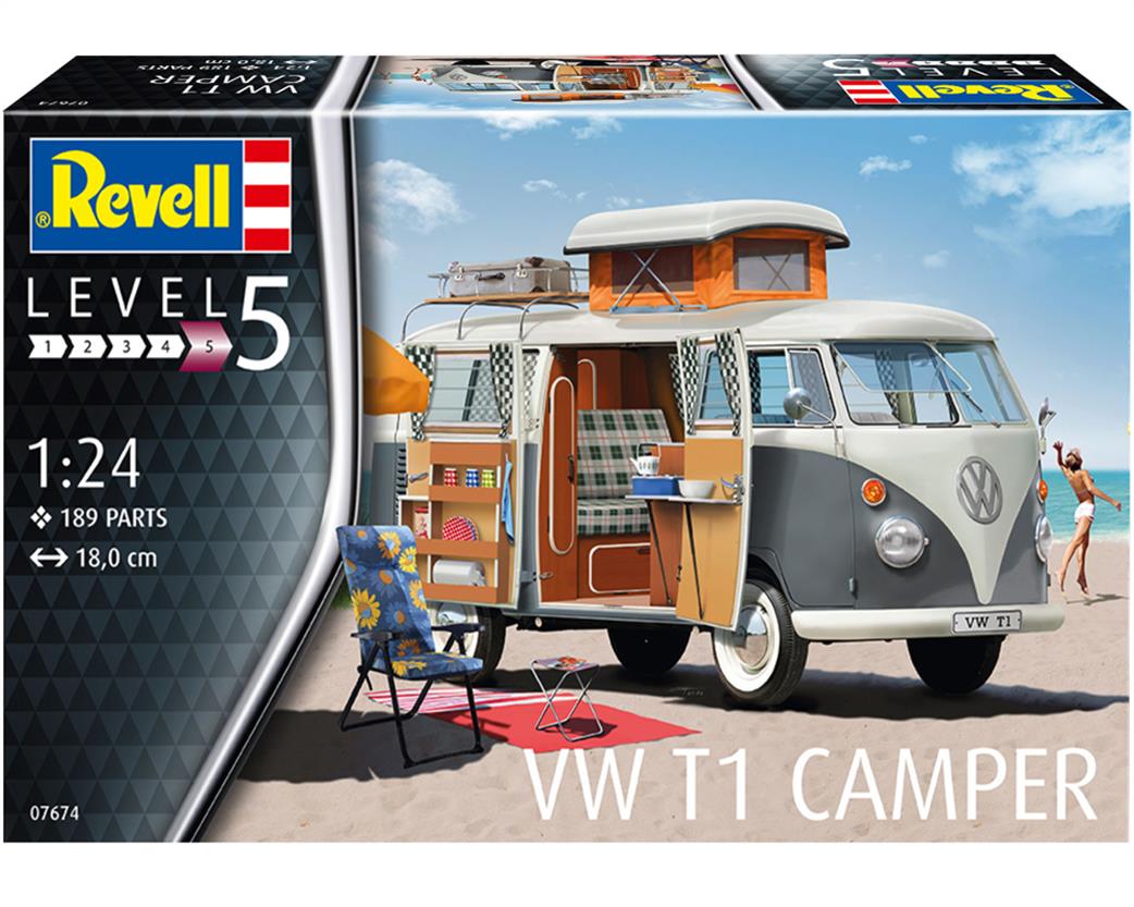 Revell 1/24 07674 VW T1 Camper Kit