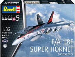 Revell 03847 1/32nd F/A-18F Super Hornet Aircraft KitNumber of Parts 257  Length 573mm   Wingspan 415mm