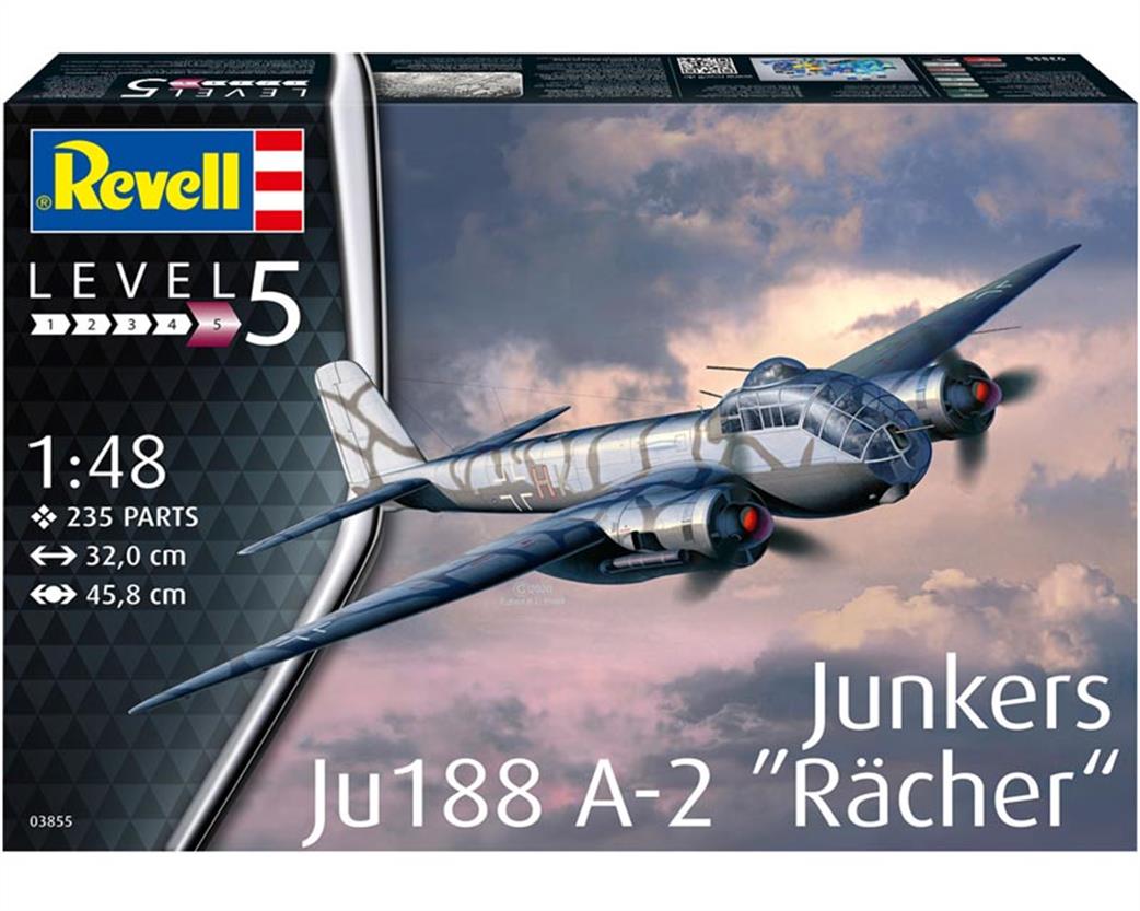 Revell 03855 Junkers Ju188 A-1 Racher Aircraft Kit 1/48