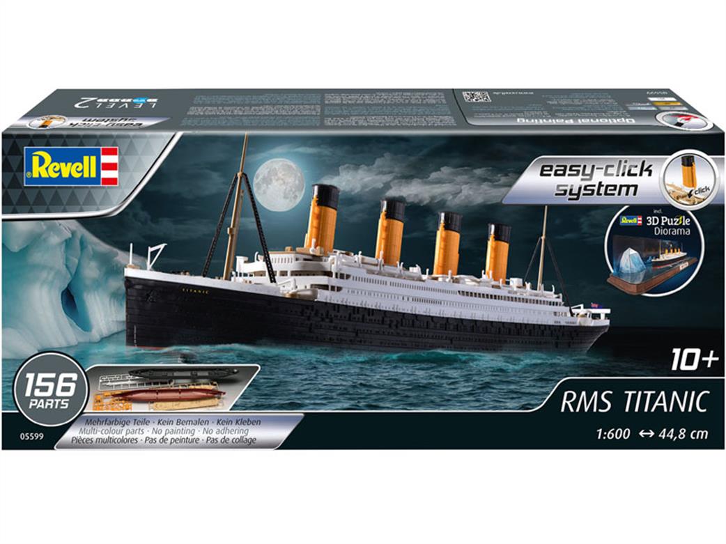 Revell 05599 RMS Titanic Kit & 3D Iceburg Puzzle 1/350