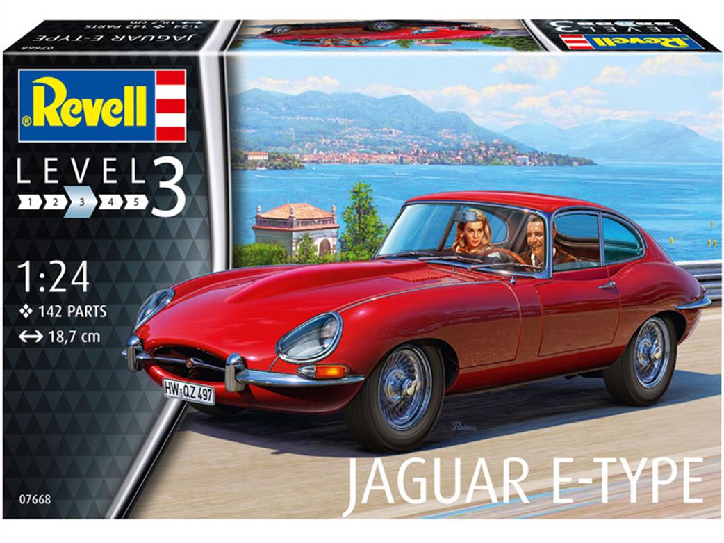 Revell 1/24 07668 Jaguar E-Type Coupe Car Kit