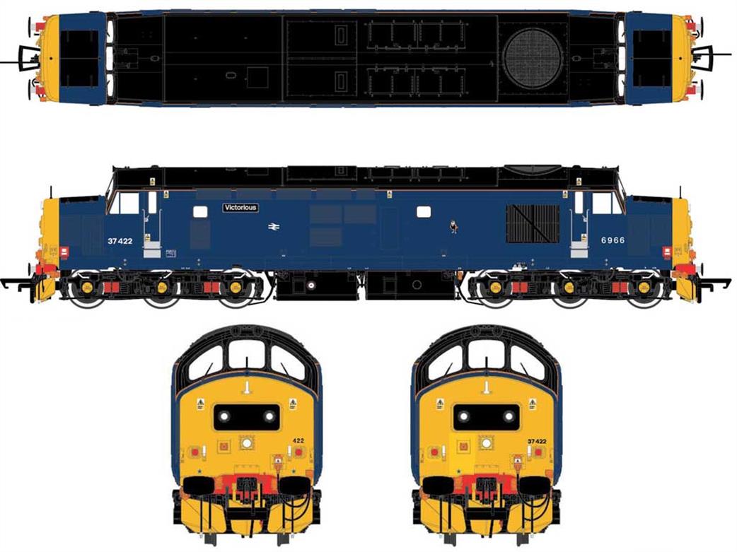 Accurascale OO ACC2615 DRS 37422 Victorious Class 37/4 ETS Fitted Diesel Locomotive DRS Unbranded