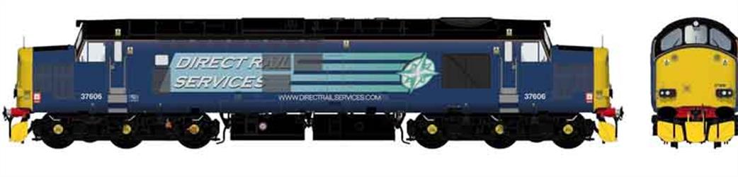 Accurascale OO ACC231537606DCC DRS 37606 Class 37/6 Diesel Compass Livery DCC & Sound