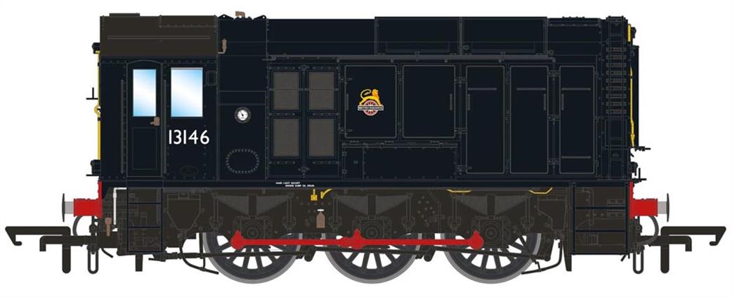 Accurascale OO ACC3190 Class 10 BR Black Early Emblem 13146 Diesel Shunter Locomotive