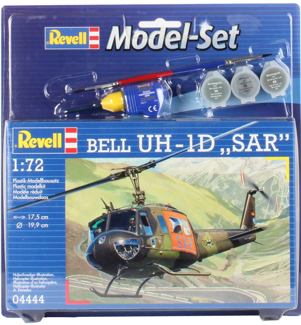 Revell 1/72 64444 Bell UH-1D Luftwaffe Helicpoter Model Set