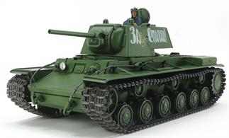 This model kit recreates a WWII Soviet subject. It’s considered an important design in the history of armor, as it was developed concurrently with the T-34 medium tank. Armed with a powerful 76.2mm ZIS-5 gun and continually updated to improve its survivability, it served through to the end of WWII