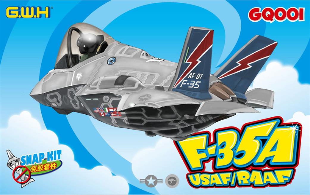 Great Wall Hobby  GQ001 F-35A USAF RAAF Caricature kit