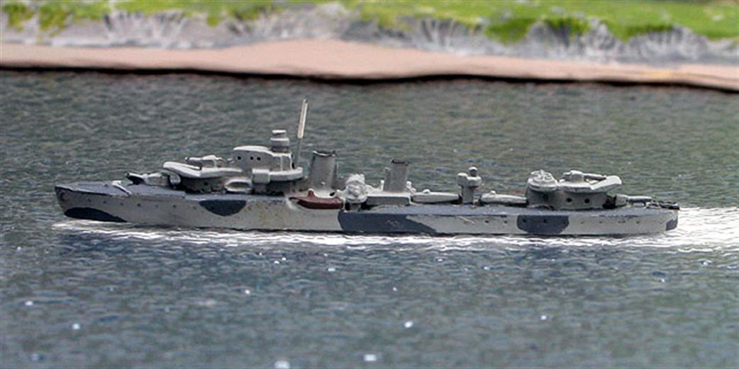 Secondhand Mini-ships 1/1200 ClydesideB H-class British destroyer in WW2 camouflage