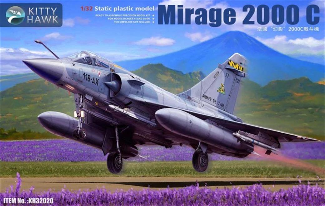Kitty Hawk 1/32 KH32020 Dassault Mirage 2000C Jet Aircraft Kit