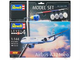 Revell 04952 1/144 Airbus A321 Neo Aircraft Kit Number of Parts 68 Length 309mm Wingspan 248mm