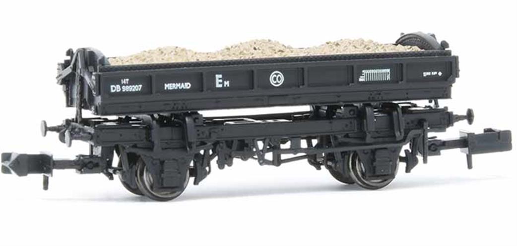 EFE Rail N Gauge E87512 BR Mermaid Side Tipping Ballast Wagon Departmental Black