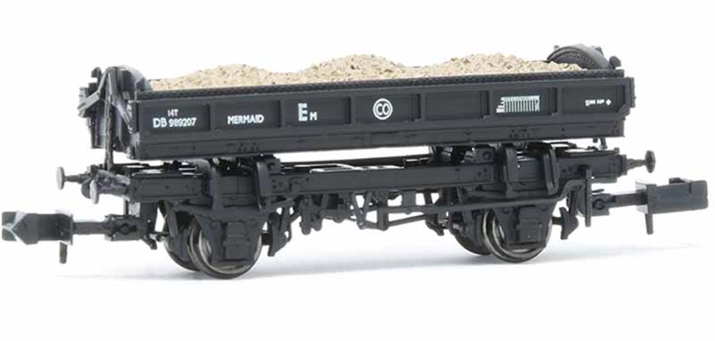 Bachmann EFE Rail N Gauge E87512 BR Mermaid Side Tipping Ballast Wagon Departmental Black