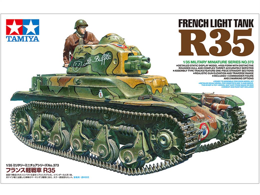 Tamiya 1/35 35373 French R35 Light Tank Plastic Kit