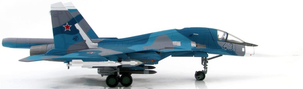 Hobby Master 1/72 HA6304 Su-34 (T-10B-2) Second Prototype Blue 43 Russian Air Force Akhtubinsk Dec 1993