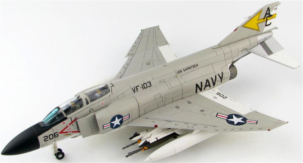 Hobby Master 1/72 HA19015 McDonnell Douglas F-4J Phantom II V157299 VF-103 Sluggers USS Saratoga 1971