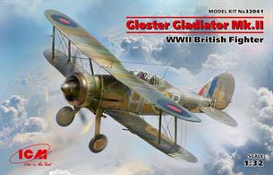 ICM 32041 Gloster Gladiator MkI WWII British Fighter kit