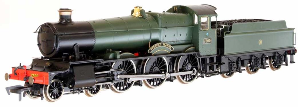 Dapol OO 4S-001-001 GWR 7800 Torquay Manor Collett Manor Class 4-6-0 Green Shirtbutton Monogram