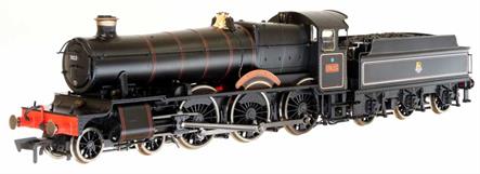 Model announced 2020New and highly detailed model of the GWR 78xx Manor class of 'light' 4-6-0 locomotives produced by CB Collett in the 1930s for service on routes where the Hall class was prohibited.Model finished as British Railways built 7823 Hook Norton Manor in BR mixed traffic lined black livery with the small lion over wheel emblem.