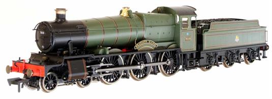 New and highly detailed model of the GWR 78xx Manor class of 'light' 4-6-0 locomotives produced by CB Collett in the 1930s for service on routes where the Hall class was prohibited.Model finished as 7810 Draycott Manor in BR lined green livery with later British Railways lion holding wheel crests, as running from Machynlleth shed in 1963. Model features Collett parallel shank buffers, the slimmer BR pattern chimney, new driving wheels and a flush-riveted tender.