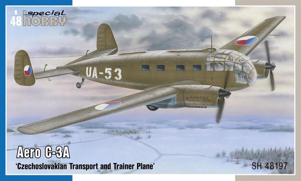 Special Hobby 1/48 SH48197 Aero C-3A Czechoslovakian Transport & Trainer Aircraft Kit
