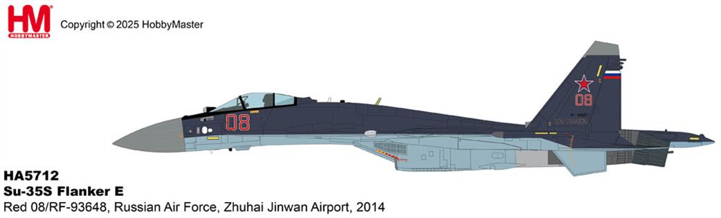 Hobby Master 1/72 HA5712 Su-35S Flanker E Soviet Navy Fighter