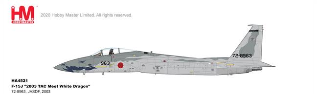 Hobby Master HA4521 1/72nd F-15J 2003 TAC Meet White Dragon 72-8963, JASDF, 2003