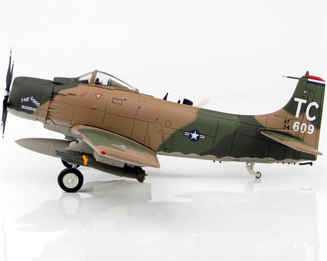 Hobby Master 1/72 HA2915 Douglas A-1H Skyraiders The Good Buddha SN#34609 1st SOS 56th SOW Nakhon Phanom 1968