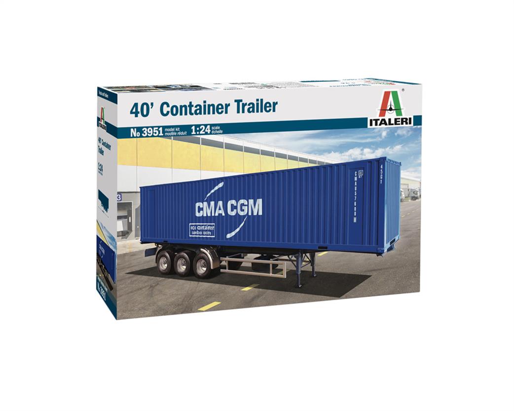 Italeri 1/24 3951 40' Container Trailer Kit