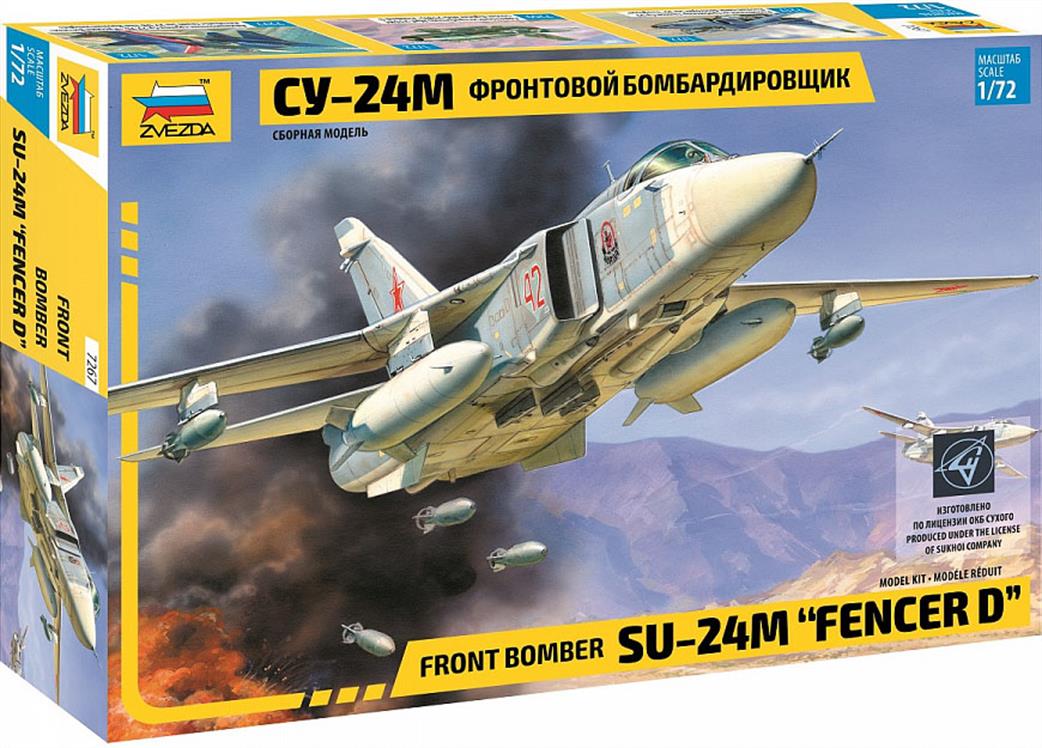 Zvezda 1/72 7267 Russian Su-24M Fencer D Aircraft Kit