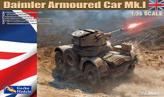 This Diamler Mk1 Armoured Car model has full interior detail and options include both a Littlejohn Adapter and PLM mounting with twin Vickers Ks