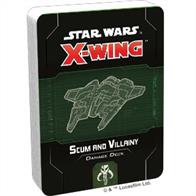 Personalize your Star Wars: X-Wing experience and display your loyalty with the Scum and Villainy Damage Deck! This deck contains a complete set of thirty-three illustrated damage cards featuring diagnostics of a Fang Fighter so you know exactly where your ship is hit.