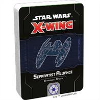 Personalize your Star Wars: X-Wing experience and display your loyalty with the Separatist Alliance Damage Deck! This deck contains a complete set of thirty-three illustrated damage cards featuring diagnostics of a Vulture-class Droid Fighter so you know exactly where your ship is hit.