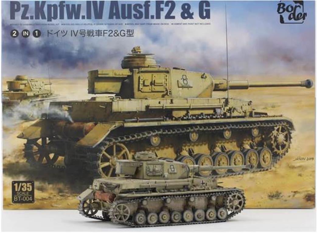 Border Models BT-004 German Pz.Kpfw.IV Ausf. F2 & G Tank Kit 1/35