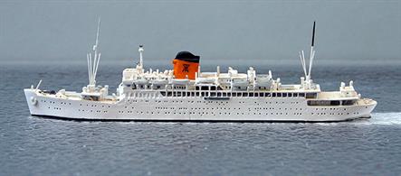 A 1/1250 scale model of Atlantica of Typaldos Lines from 1964-67 by Solent Models SOM18a.