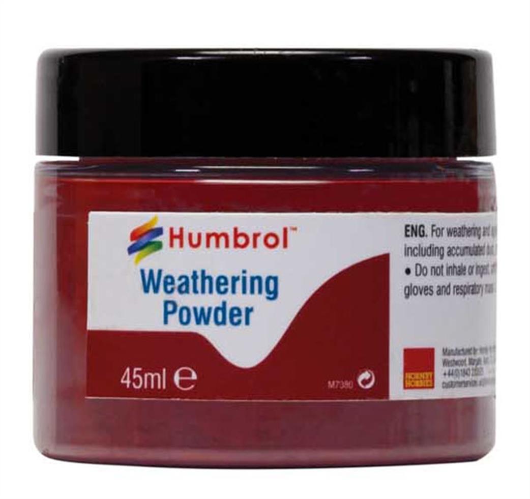 Humbrol  AV0016 Iron Oxide Weathering Powder 45ml Pot