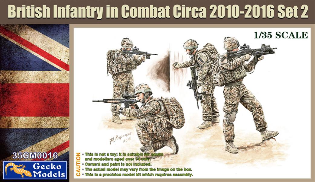 Gecko Models 1/35 35GM0016 British Infantry In Combat Circa 2010~2016 Figure Set 2